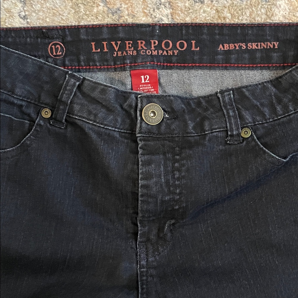 Liverpool Abby Skinny Dark Jeans size 12 Women’s